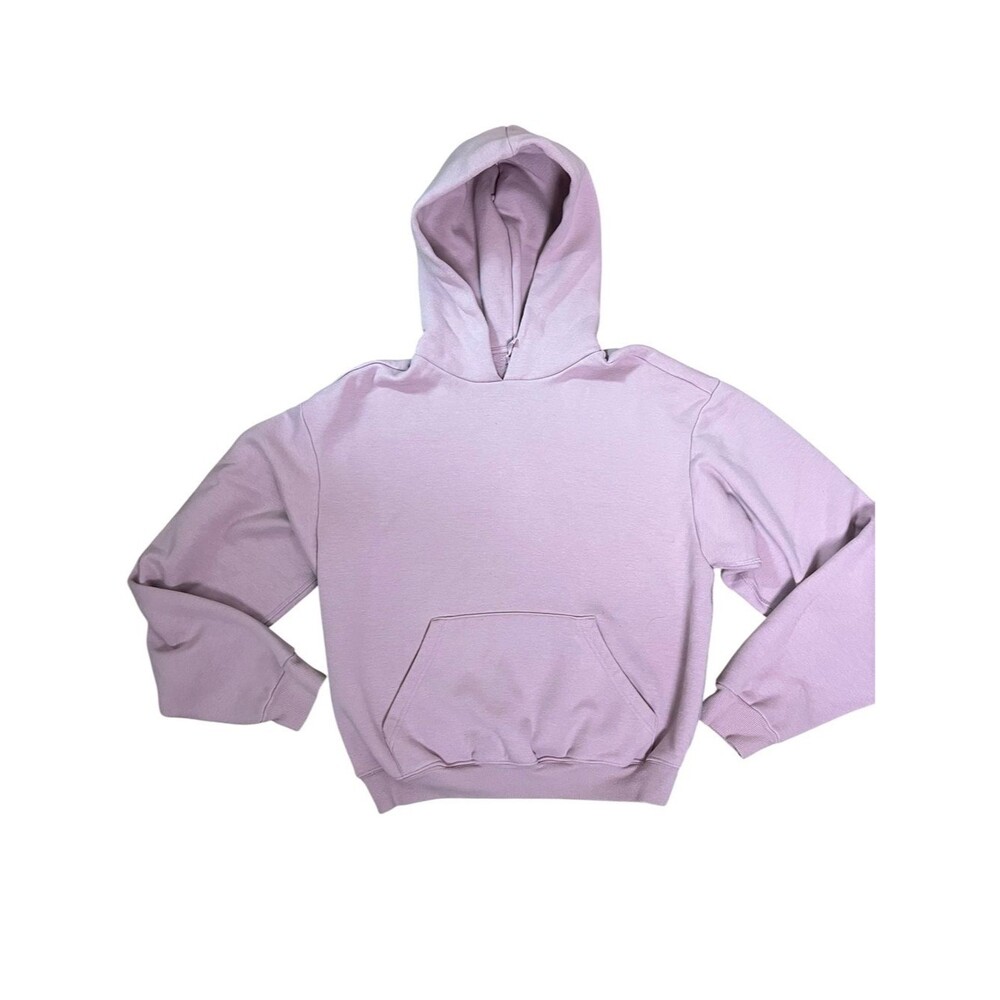SKIMS Classic Hoodie Pink Lavender Fleece Pullover Sweatshirt Small Athleisure